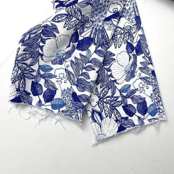 Vineyard Vines Women's Blue White Floral Print Ankle Jeans Straight Leg Size 2 - Picture 6 of 9